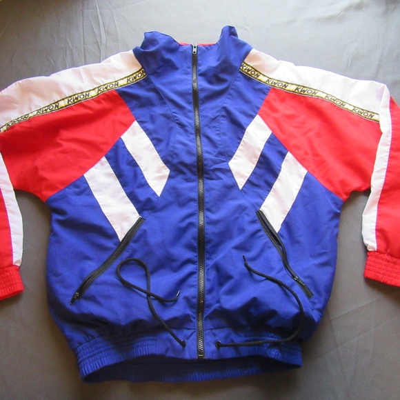 Kwon Other - Vintage Kwon Color Block Jacket Sz S USA